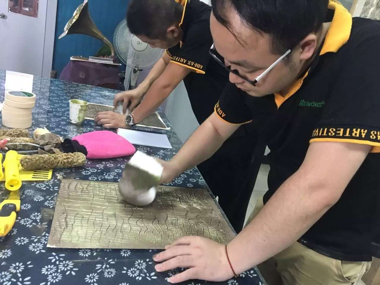 GIOVANNI喬瓦尼藝術(shù)涂料學(xué)員實操環(huán)節(jié)